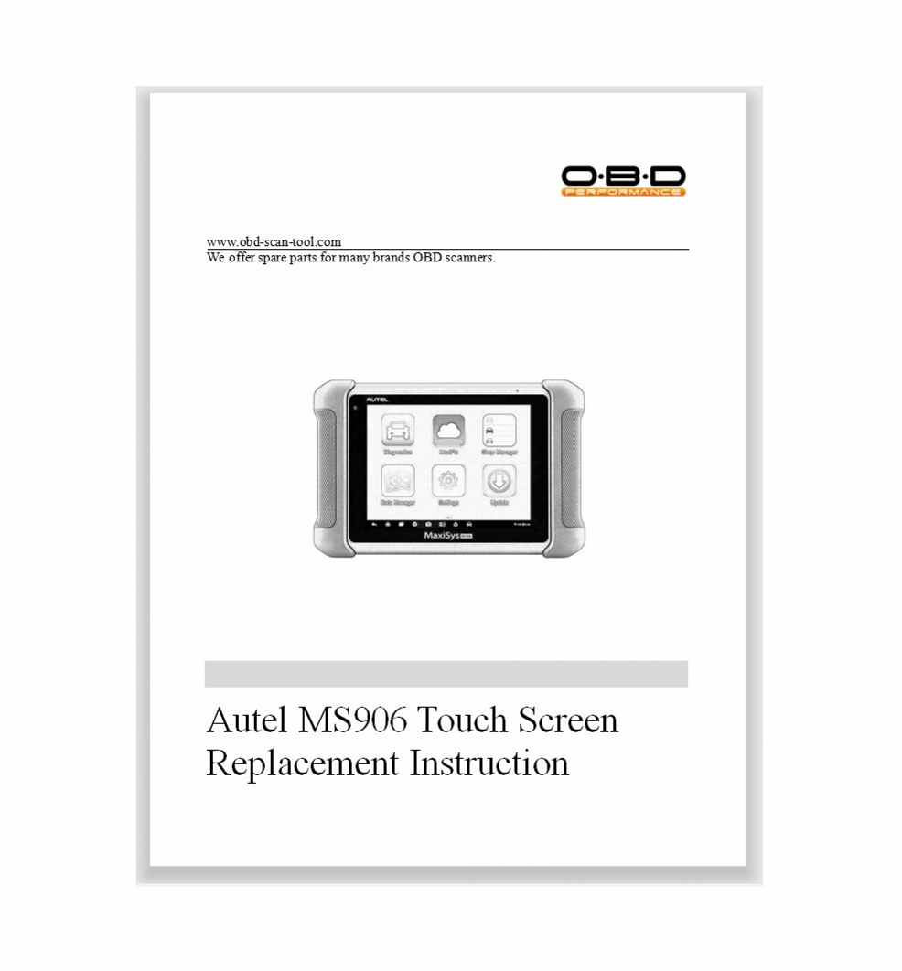 Autel MS906 Touch Screen Digitizer with Front Housing Assembly